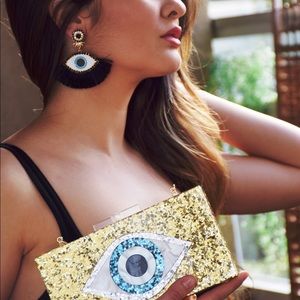 Beautiful Tassel Evil Eye Earring